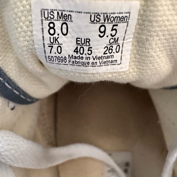 Vans Gray and White Sneakers - Picture 10 of 10